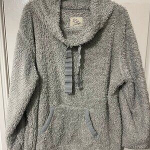 Grey Fluffy Nightwear Jumper